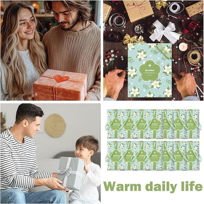 SCENTORINI Scented Sachets for Drawers and Closets, Jasmine Scent 14 Pack, Long-Lasting Sachets Bags Wardrobe Freshener for Cupboard, Shoecase, Gym Bags, Suitcases