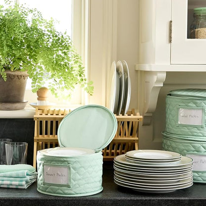 Martha Stewart Microfiber Cleaning Cloths, Ultra-Absorbent, Lint-Free Cleaning Towels for Home & Kitchen, Teal Stripes, 11 Inches, 24 Count
