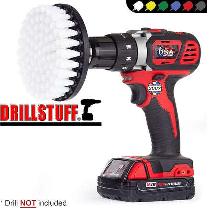 Car Accessories - Drill Brush - Automotive and Truck Detailing Brush Kit - Wheel Cleaner - Car Interior Cleaner - Car Wash Brush - Scrub Brushes for Cleaning - Car Cleaning Tools - Auto Detailing Kit