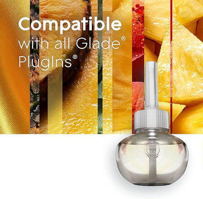 Glade PlugIns Refills Air Freshener, Scented and Essential Oils for Home and Bathroom, Hawaiian Breeze, 2.01 Fl Oz, 3 Count