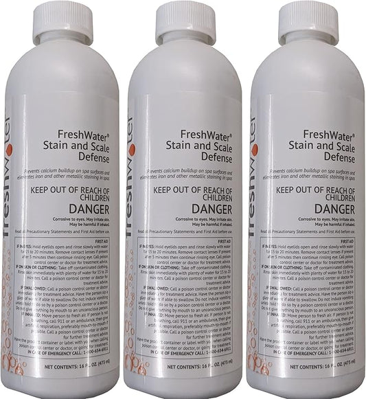 Hot Spring 76761 Freshwater Stain and Scale Defense 3 Pack - 16 Oz