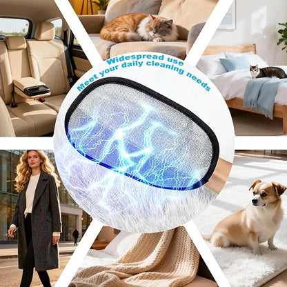 Pet Hair Removal Tool for Cats & Dogs, 2025 New Upgraded Electrostatic Gloves for Pet Hair, Reusable Pet Hair Remover Tool for Couch, Furniture, Carpet, Curtain & Car Seat (Black)