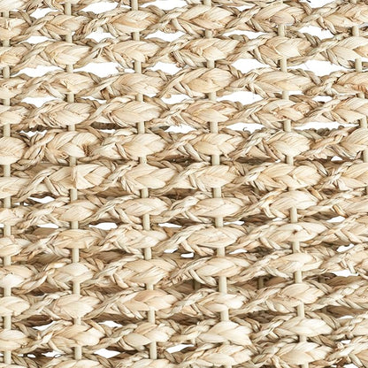 Household Essentials Wicker Stair Basket, Wicker Step Organizer with Handles, Use to Collect and Transport Items from Floor to Floor