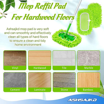 4Pcs for Swiffer Reusable Dry Sweeping Cloths Microfiber Wet Mop Pads Compatible with Swiffer Sweeper Mop ,Replacement Wet Mopping pad Refills & for Swiffer Sweeper Mop