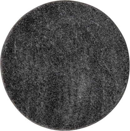 Creative Co-Op Marble Round Soapdish, Grey