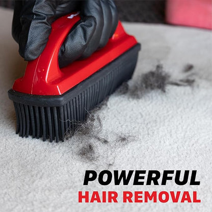 Maxshine Universal Car Carpet Lint & Hair Removal Brush - Electrostatic Rubber Bristles - Efficiently Removes Pet Hair from Dogs, Cats & Other from Interiors & Carpets - Easy-to-Clean