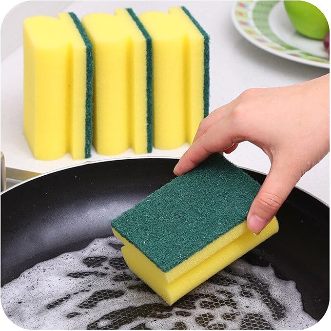 Absorbent Kitchen Dishes Washing Up Sponges, Foam, Standard, Pack of 20