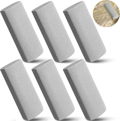 Abbylike 3 Pcs Pet Hair Remover Pumice Stone Reusable Portable Dog Cat Hair Removal Tool Scraper for Carpet,Couch, Bedding, Car Upholstery, Furniture Cleaning (5.3 x 2 x 1.4 Inch,Gray)