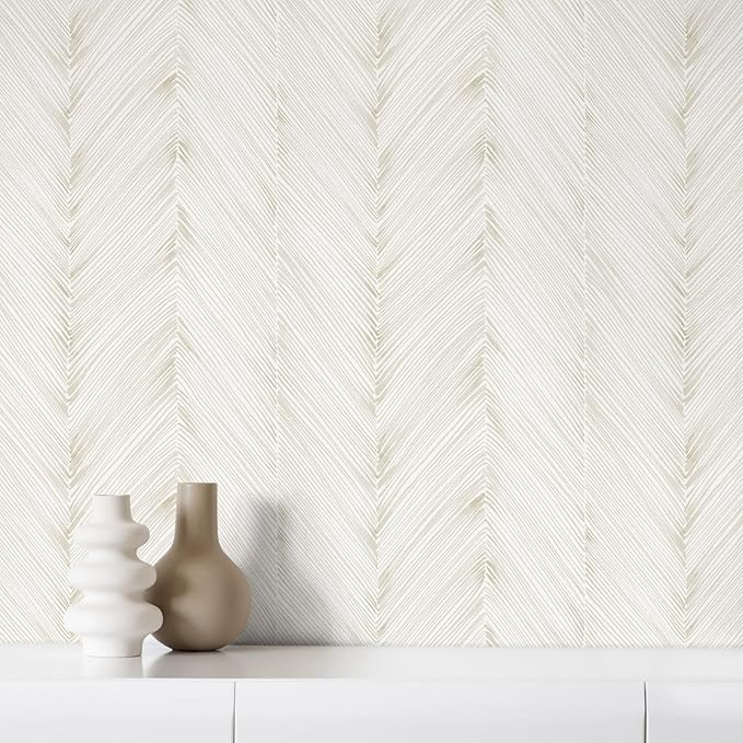 Modern Peel and Stick Wallpaper Boho Beige Contact Paper 17.3"x 120" Self-Adhesive Waterproof Neutral Wallpaper Vinyl Roll for Bathroom Bedroom Cabinets Décor