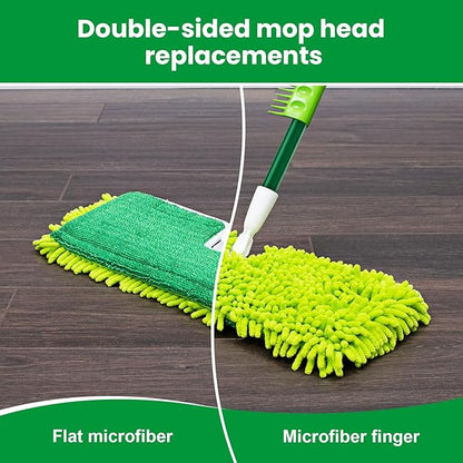 2 Pack 2-Sided Microfiber Mop Refill Heads for Libman 18" 2-Sided Microfiber Dust Mop