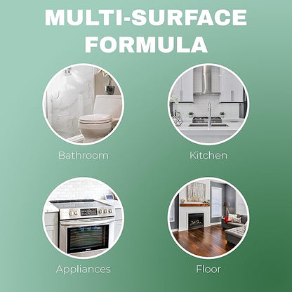 Naturetek Multi-Surface Cleaner, Complete Degreaser, and Deodorizer, All-Purpose Cleaning for Toilets, Bathtubs, Floors, and Walls, Fast Acting, No Scrubbing