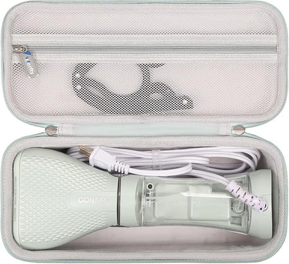 Hard Travel Carrying Case for Conair Handheld Garment Steamer, Mint Green Portable Storage Case fits for Conair Small Size Travel Steamer with Dual Voltage for Worldwide Use(Case Only)