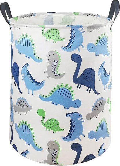 MAIZMZ Kids Hamper Storage Basket Nursery Bins Baby Gift Toy Organizer Box Laundry Basket Large Canvas Collapsible Chest for Home/Dorm/Kitchen/Pet/Closet/Shelf/Room Decor(Dinosaur)
