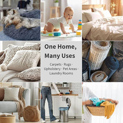 Lapew Eucalyptus Mint Carpet Deodorizer Powder - Pet Safe Freshener for Vacuuming | Scented Odor Eliminator for Home | 16 oz