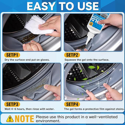 HomeMold Stain Remover Gel, Effective Washing Machine Cleaner for Front Load Washer, All-Purpose Cleaning Gel for Penetrating for Bathroom, Shower and Bathtub Tile Grout (5 Floz) (5.0 Fl Oz)