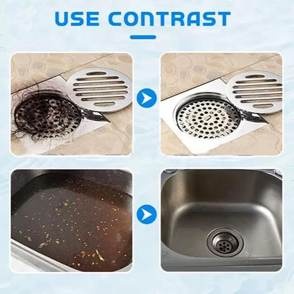 2Pcs Upgraded Wild Tornado Sink and Drain Cleaner, Pipe Dredge for Kitchen, Bathroom & Toilet, Super Cleaning Drain Foam Cleaner, Fast Foaming and Safe for All Types of Pipes