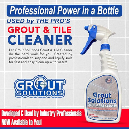 Professional-Grade Grout Cleaner for Tile, Ceramic, Porcelain & Marble – Acid-Free Formula for Safe, Deep Cleaning and Stain Removal