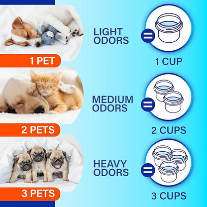 Febreze Laundry Detergent Additive for Pet Supplies, Maximum Strength In Wash Pet Odor Eliminator, Designed to Remove Tough Odors in Fabrics and Clothing in a Single Wash, Fresh Scent, 98 fl oz