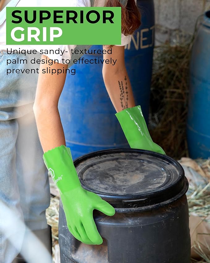 HANDLANDY Chemical Gloves, Heavy Duty Cleaning Gloves