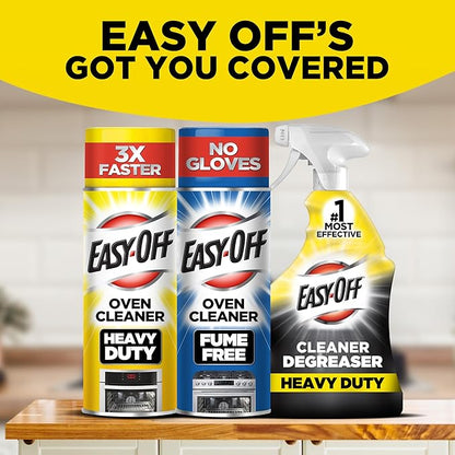 Easy-Off Heavy Duty Degreaser, Removes Grease & Grime, For Kitchen, Garage, Outdoor & More 32oz (6-count)