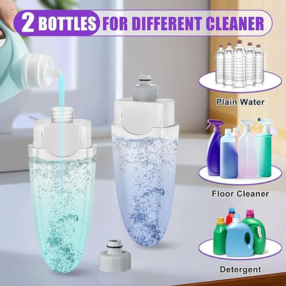HOMTOYOU Replacement Bottle for Multiple Cleaner: Refillable Mop Accessories Only Suitable for HOMTOYOU Spray Mop - Reusable Premium Leak Free - Add Your Own Solution