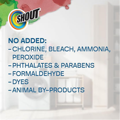 Shout Advanced Laundry Stain Remover Gel for Clothes Laundry, Breaks Down Stubborn, Dried-in, and Tough Stains, 22oz Spray, Pack of 3 (Packaging May Vary)