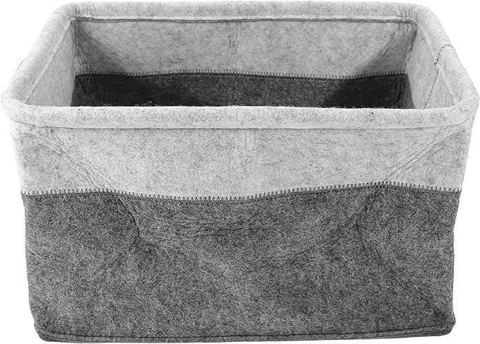 Foldable Felt Laundry Basket Collapsible Hamper Space-Saving Laundry Organizer with Handles for Bedroom and Bathroom Storage
