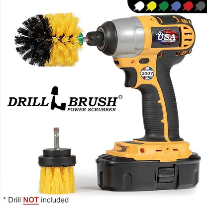 Scrub Brushes for Cleaning - Bathroom Cleaning Brush - Grout and Tile Cleaning Brush - Bathtub Cleaning Brush - Shower Drill Cleaning Brush - Tile Scrub Brush - Power Scrubber for Shower Cleaning