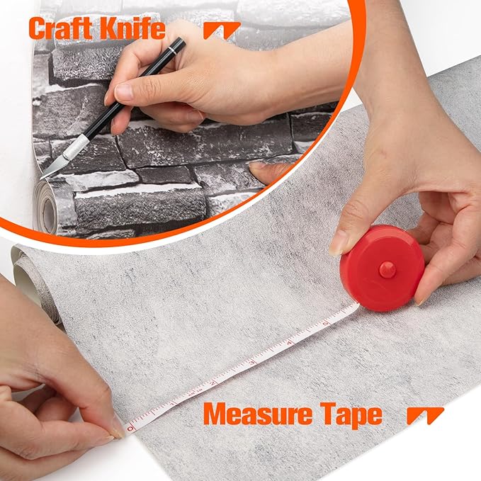 WRAPXPERT Wallpaper Smoothing Tools, Wallpaper Tools for Peel and Stick, Tool Kits for Adhesive Contact Paper, Backsplash Tile, Window Film Installation, with Smoothing Brush, Wall Paper Paste Kit