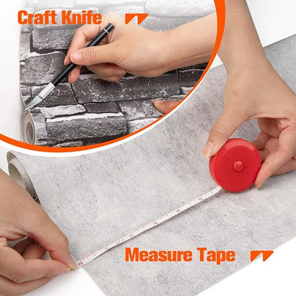 WRAPXPERT Wallpaper Smoothing Tools, Wallpaper Tools for Peel and Stick, Tool Kits for Adhesive Contact Paper, Backsplash Tile, Window Film Installation, with Smoothing Brush, Wall Paper Paste Kit