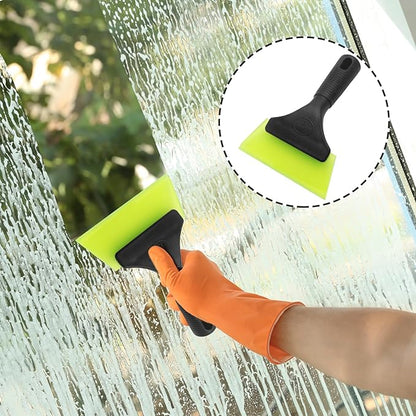 2 Pcs 5 Inch Car Window Squeegee Silicone Squeegee, Auto Window Squeegee Small Windshield Squeegee, Tile Squeegee Mirror Squeegee Shower Squeegee for Glass Doors (Green), DX240410-768
