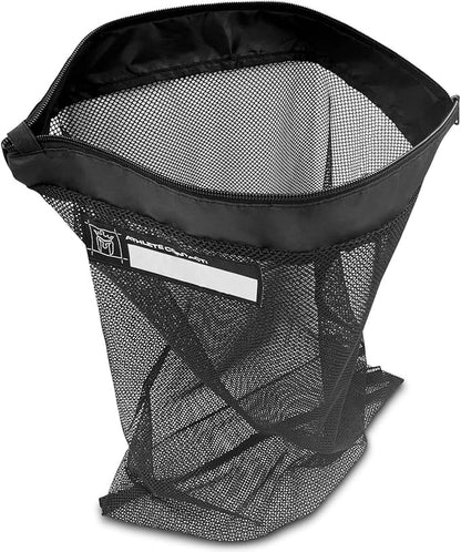 Meister Athlete XL Wash Bag - Large Mesh Sports Laundry Bag w/Zipper Lock - Black