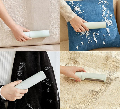 Portable Pet Hair & Lint Remover Roller – Compact Pet Hair & Lint Remover for Clothes, Furniture & Car | Eco-Friendly, Washable & Durable (Green)