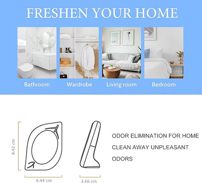 Air Freshener for Home, 4 Pack, Fresh Scent, Odor Eliminator for Small Area Closets Bathroom Pets Strong Odor, Up to 120 Days