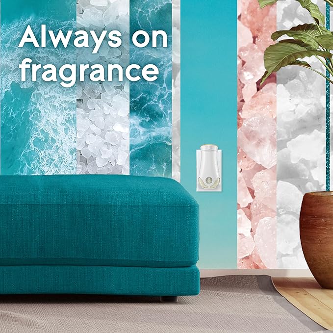 Glade PlugIns Refills Air Freshener, Scented and Essential Oils for Home and Bathroom, Sky & Sea Salt, 1.34 Fl Oz, 2 Count