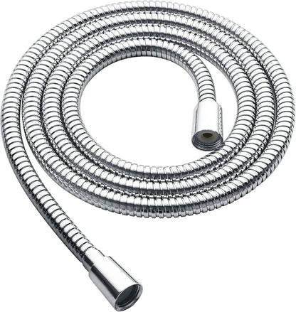 BRIGHT SHOWERS Shower Hose For Hand Held Shower Heads, 79 Inches Cord Extra Long Stainless Steel Hand Shower Hose, Ultra-Flexible Replacement Part with Brass Insert, Polished Chrome