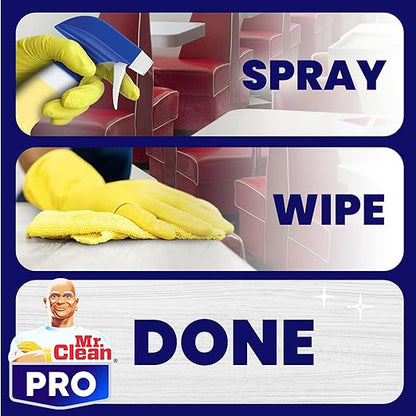 Mr. Clean PRO All Surface Cleaner, Bulk Grime Removal Spray Refills, Commercial Grade, 1 gal (Case of 3)