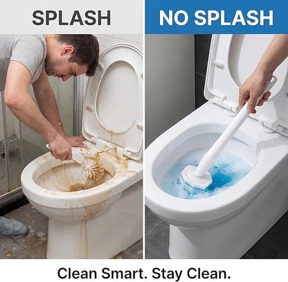 Toilet Wand Refills, Disposable Toilet Brush Refill Heads Compatible with Household Brushes Scrubbers, 3-Layer Scrubbing Pads for Quick Bathroom Toilet Bowl Cleaners Local Stock (Blue(100pcs))