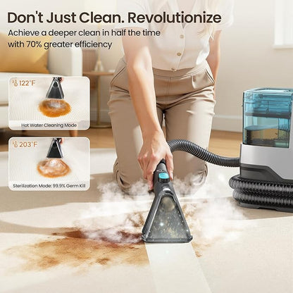 Portable Steam Carpet Cleaner Pink