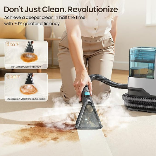 Portable Steam Carpet Cleaner Pink
