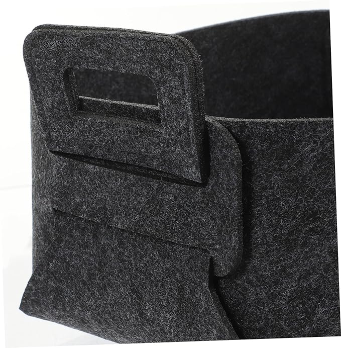 Foldable Laundry Basket with Felt Capacity Laundry Organizer for Household Clothes Storage Portable Dirty Clothes Hamper Dark Gray