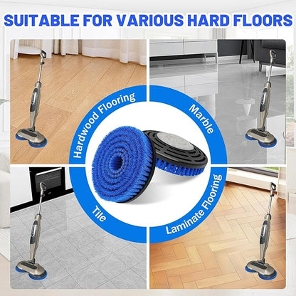 New Upgrade Replacement Brush Heads for Shark S7000/S7001/S7005/S7201/S7000AMZ/S8000/S8001/S8201 Steam Mop Pad, Professional Cleaning and Polishing, Deep Cleaning Hard Floors-2 Pack