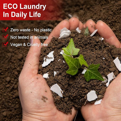 Binbata Laundry Detergent Sheets, 200 Loads Scarlet Encounter Scent Hypoallergenic Eco Laundry Sheets, Biodegradable Plastic Free Liquidless Laundry Sheets Detergent Suitable for Sensitive Skin