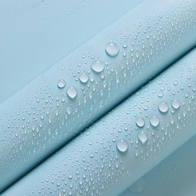 HeloHo Solid Light Blue Wallpaper Matte Textured Peel and Stick Wall Paper Modern Self Adhesive Removable Waterproof Contact Paper for Living Room Bedroom Decor 78.7"X15.7"