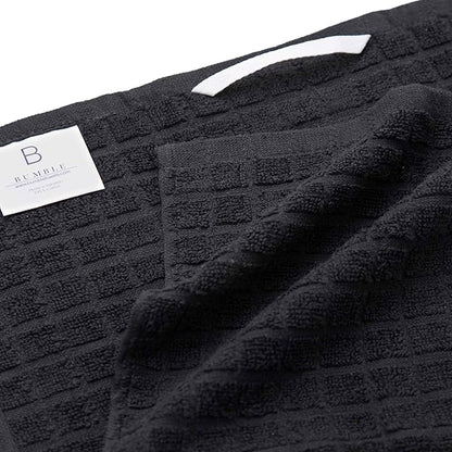 Bumble Kitchen Towels (6 Pack) | 16" x 28" | 100% Cotton Dish Towels for Kitchen | 380 GSM | Soft, Highly Absorbent & Durable Dish Towels with Hanging Loop | Black