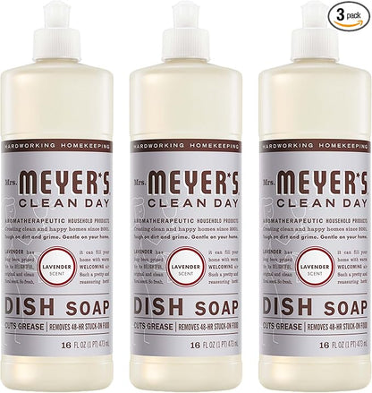 Mrs. Meyer's - Clean Day Liquid Dish Soap Lavender - 16 oz.3 Pack