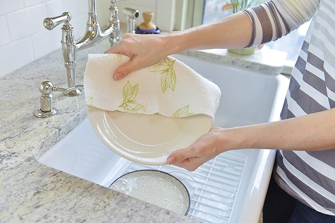Full Circle Clean Again Super Absorbent Cleaning Cloths, Tree Buds, 2 Pack