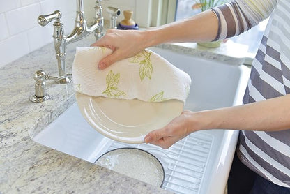Full Circle Clean Again Super Absorbent Cleaning Cloths, Tree Buds, 2 Pack