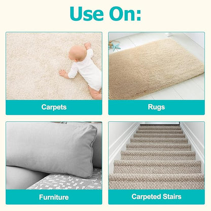 Carpet Rake for Pet Hair Removal - Reusable Pet Hair Remover for Carpet Long Handle, Advanced Dog Hair Broom, Cat Fur Brush, Lint Remover Scraper for Carpets, Rugs, Mats, Couch, Furniture