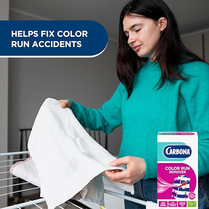 Carbona® Color Run Remover | Powerful Color Bleed Eliminator | Fixes Color Run Accidents | 2.6 Oz, 2 Pack